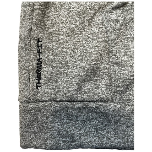 NIKE Sweatshirt Mens Small Gray Therma Fit Pullover Hoodie Athletic DQ4834-063 - Picture 6 of 14